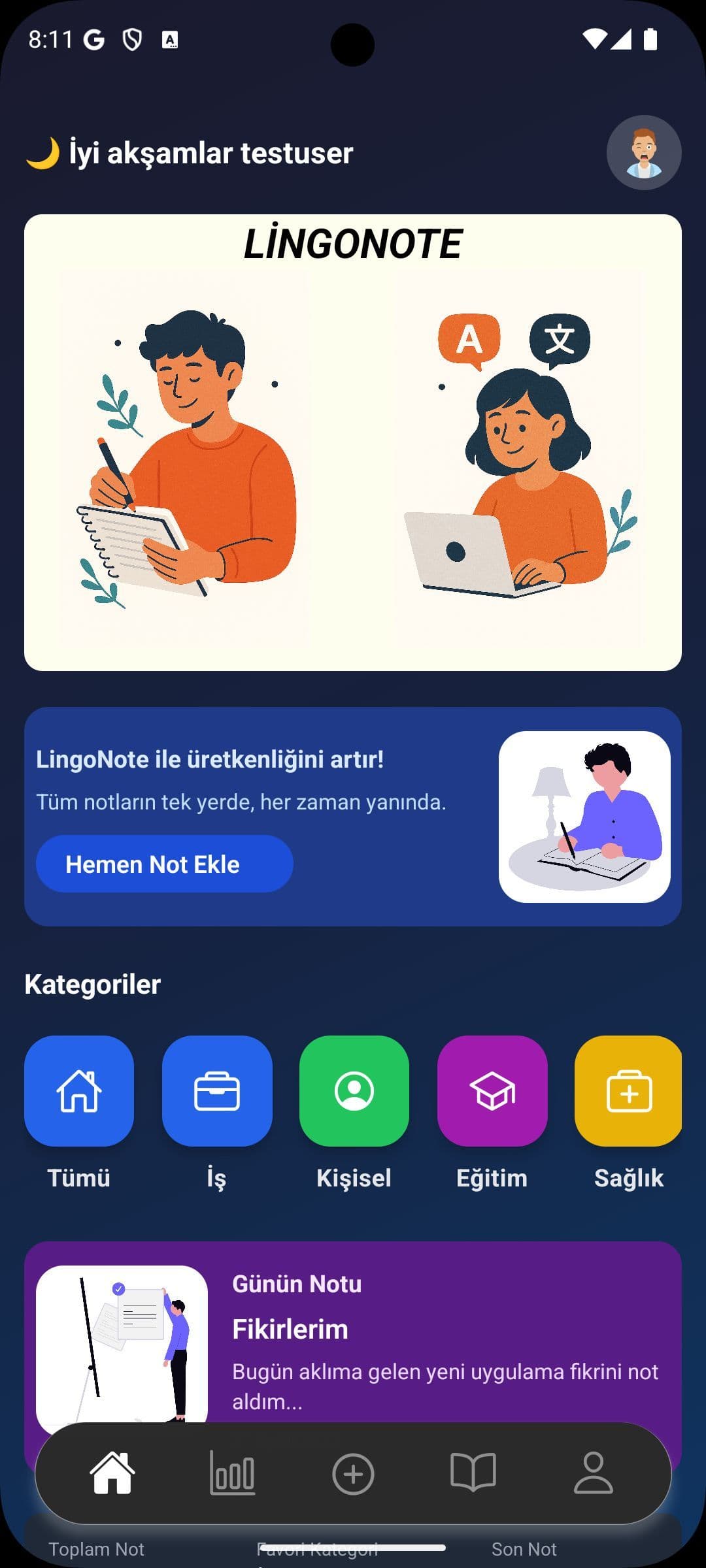 LingoNote - Mobile Note App